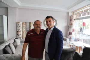 Başkan Çetin Esnafları Ziyaret Etti