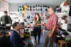 Başkan Çetin Esnafları Ziyaret Etti