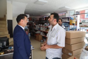 Başkan Çetin Esnafları Ziyaret Etti