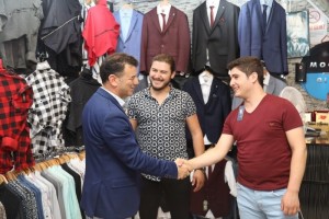 Başkan Çetin Esnafları Ziyaret Etti