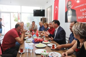 Başkan Çetin’den CHP İlçe Teşkilatına Ziyaret