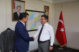 Başkan Mustafa Çetin'den  Kaymakam Hamitoğlu'na “Hayırlı Olsun” Ziyareti