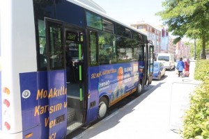 Mobil Akıllı Kart Basım Aracı İlçemizde Hizmet Verecek