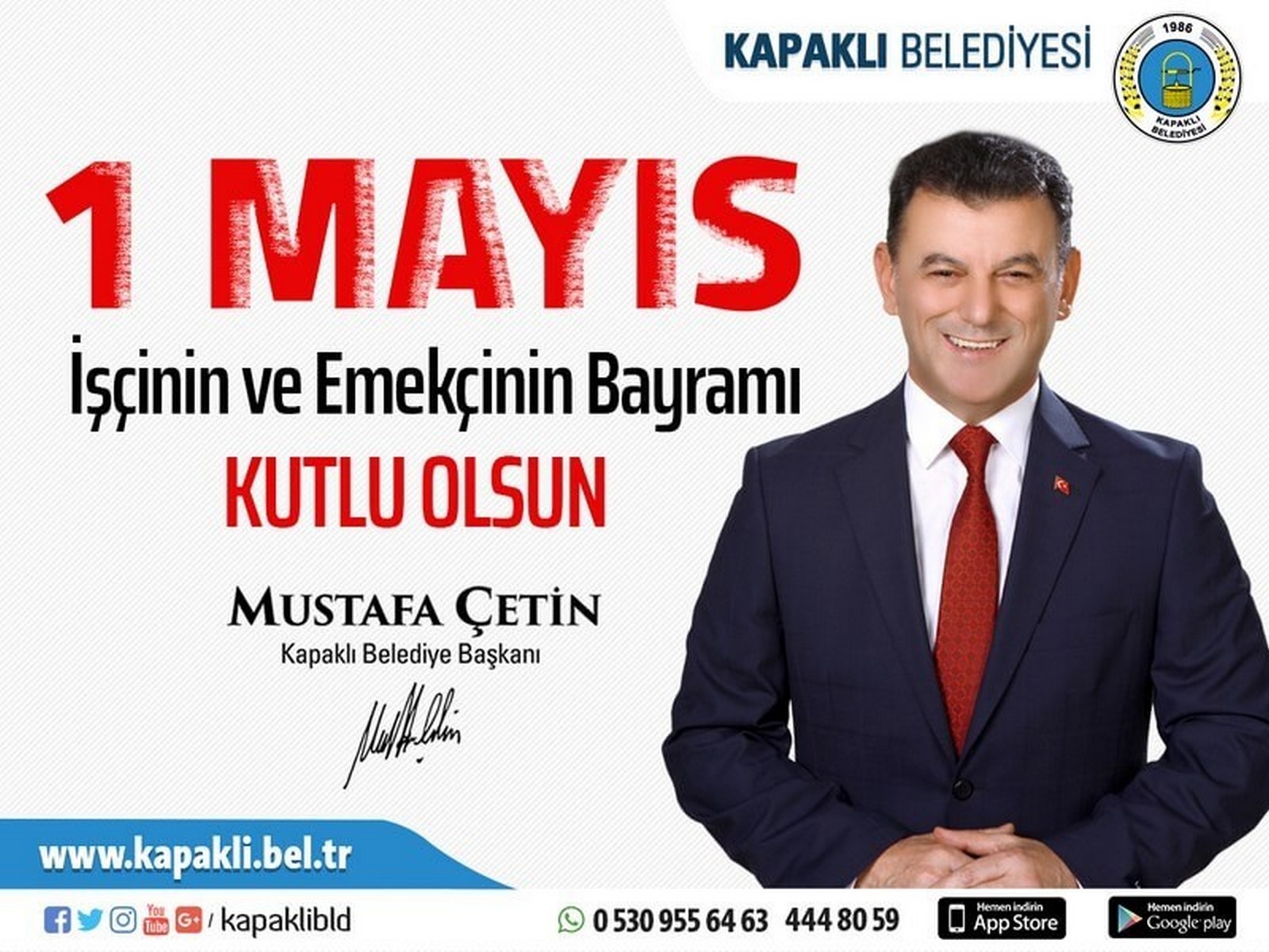 Başkanımız Mustafa Çetin'den 1 Mayıs Emek ve Dayanışma Günü mesajı