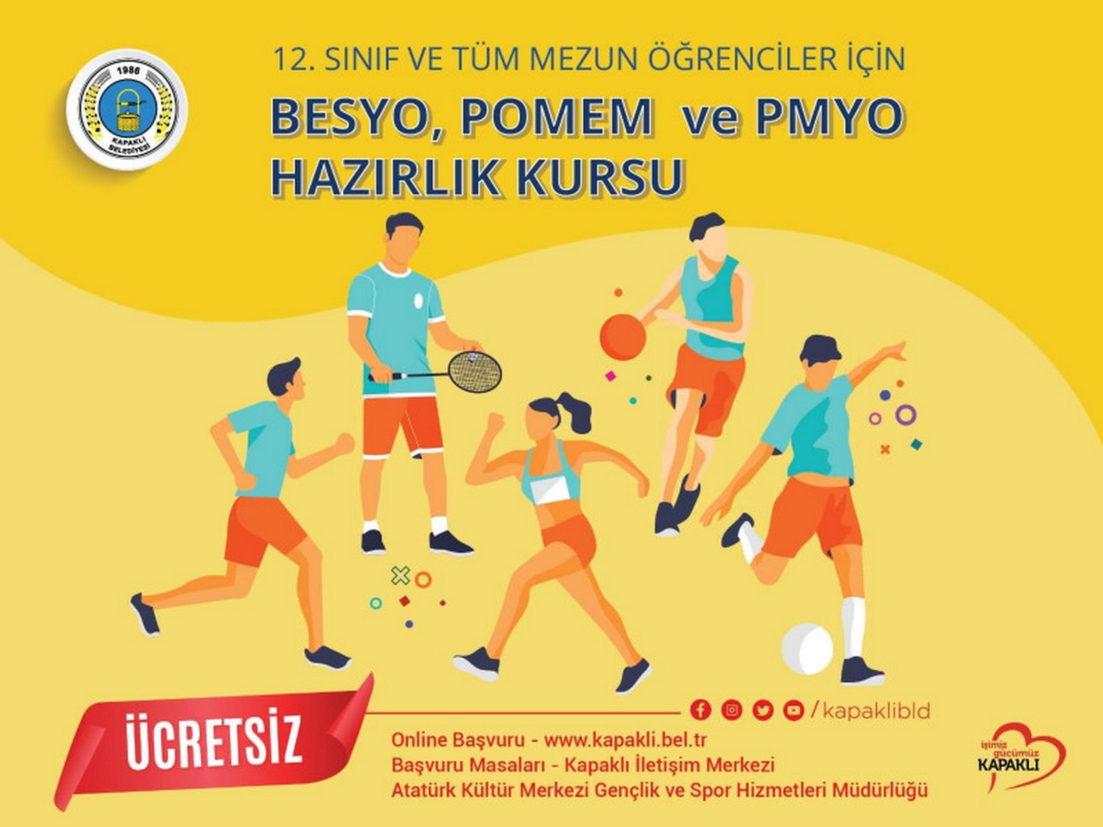 BESYO, POMEM VE PMYO Kurs Kayıtlarımız Devam Ediyor