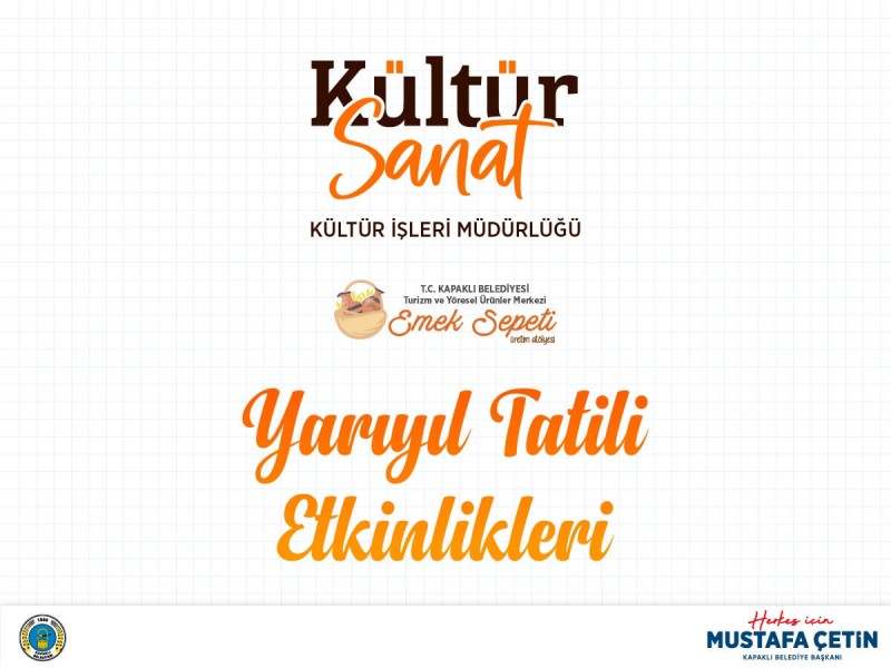 Çocuklar Yarıyıl Tatili Etkinliklerimizle Doyasıya Eğlenecek