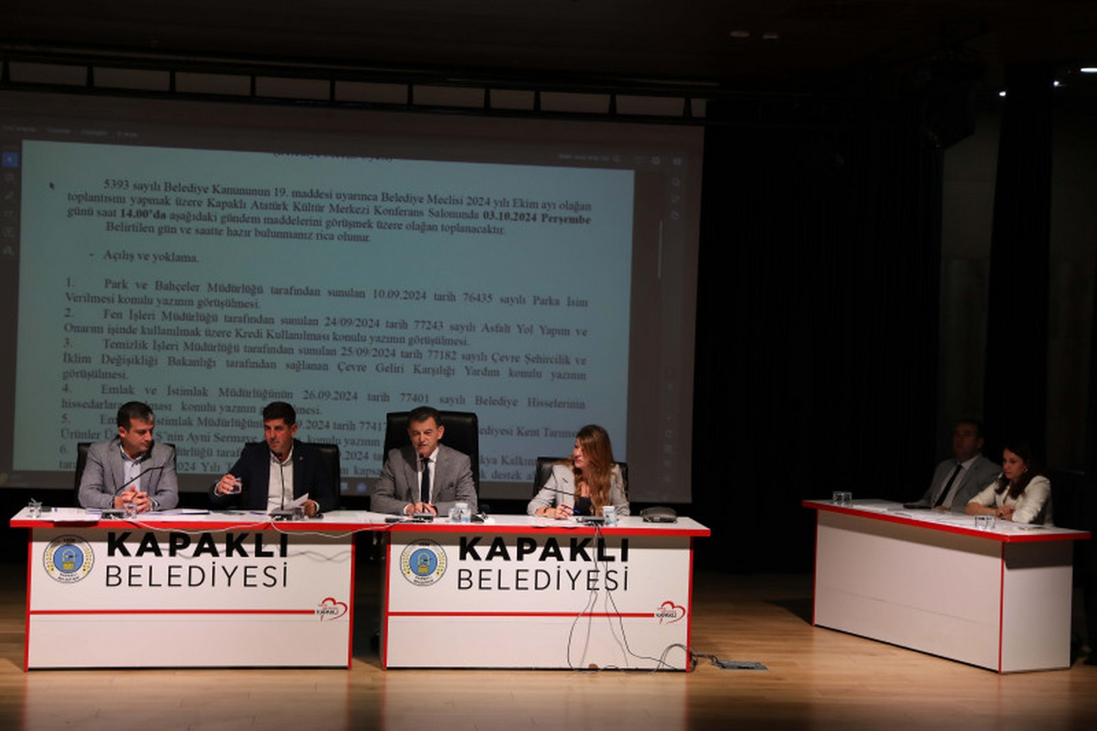 Ekim Ayı Meclis Toplantısının İlk Oturumu Yapıldı