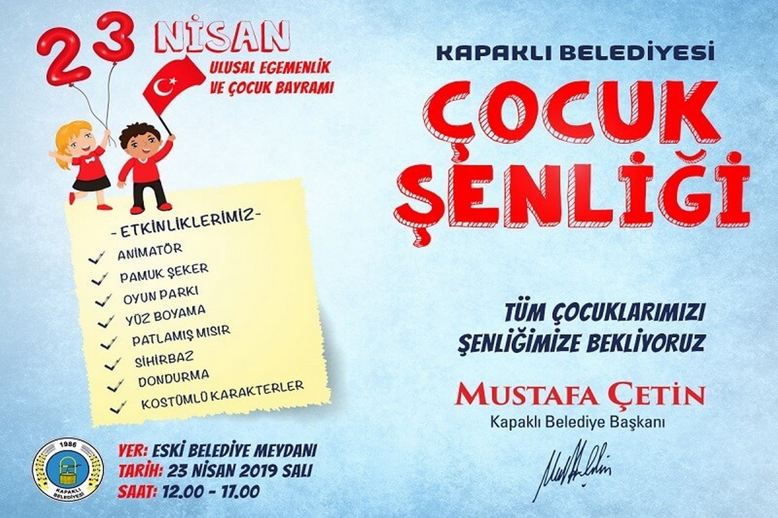 Haydi çocuklar şenliğe