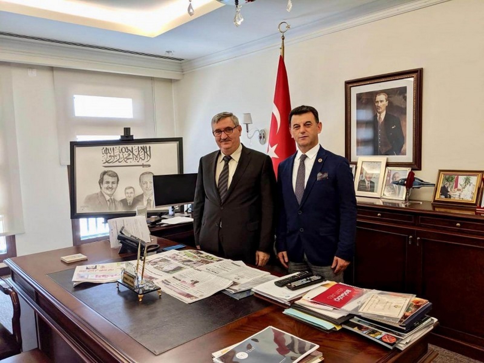 Belediye Başkanımız Mustafa Çetin Doha Büyükelçisini Ziyaret Etti