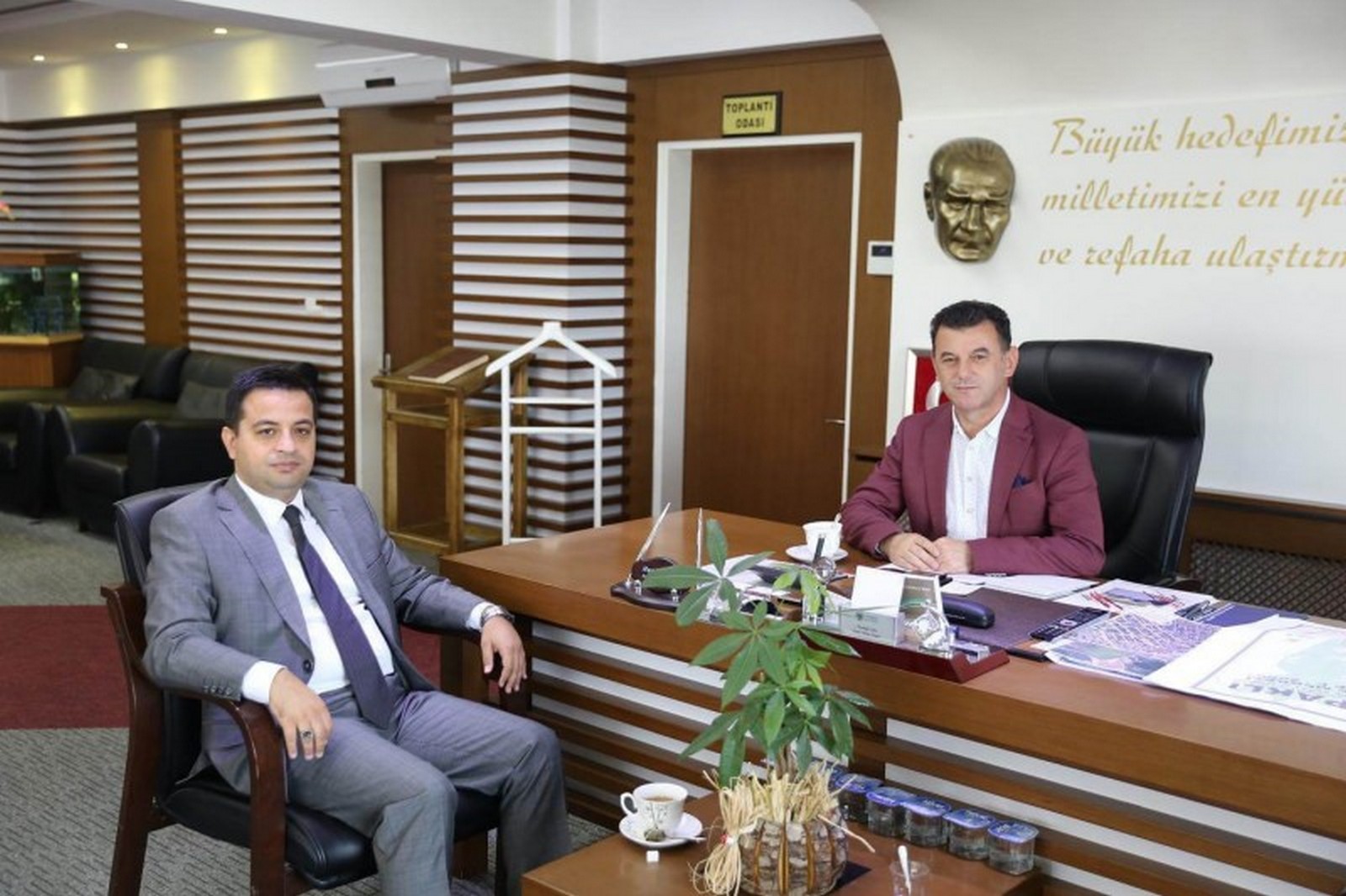 Kaymakam Hamitoğlu’ndan Başkan Çetin’e İade-i Ziyaret
