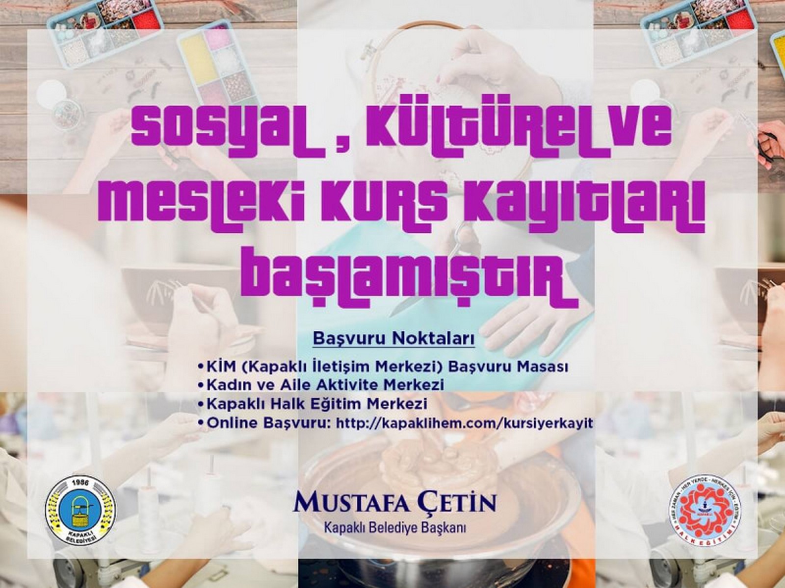 Kurs Kayıtları Başladı