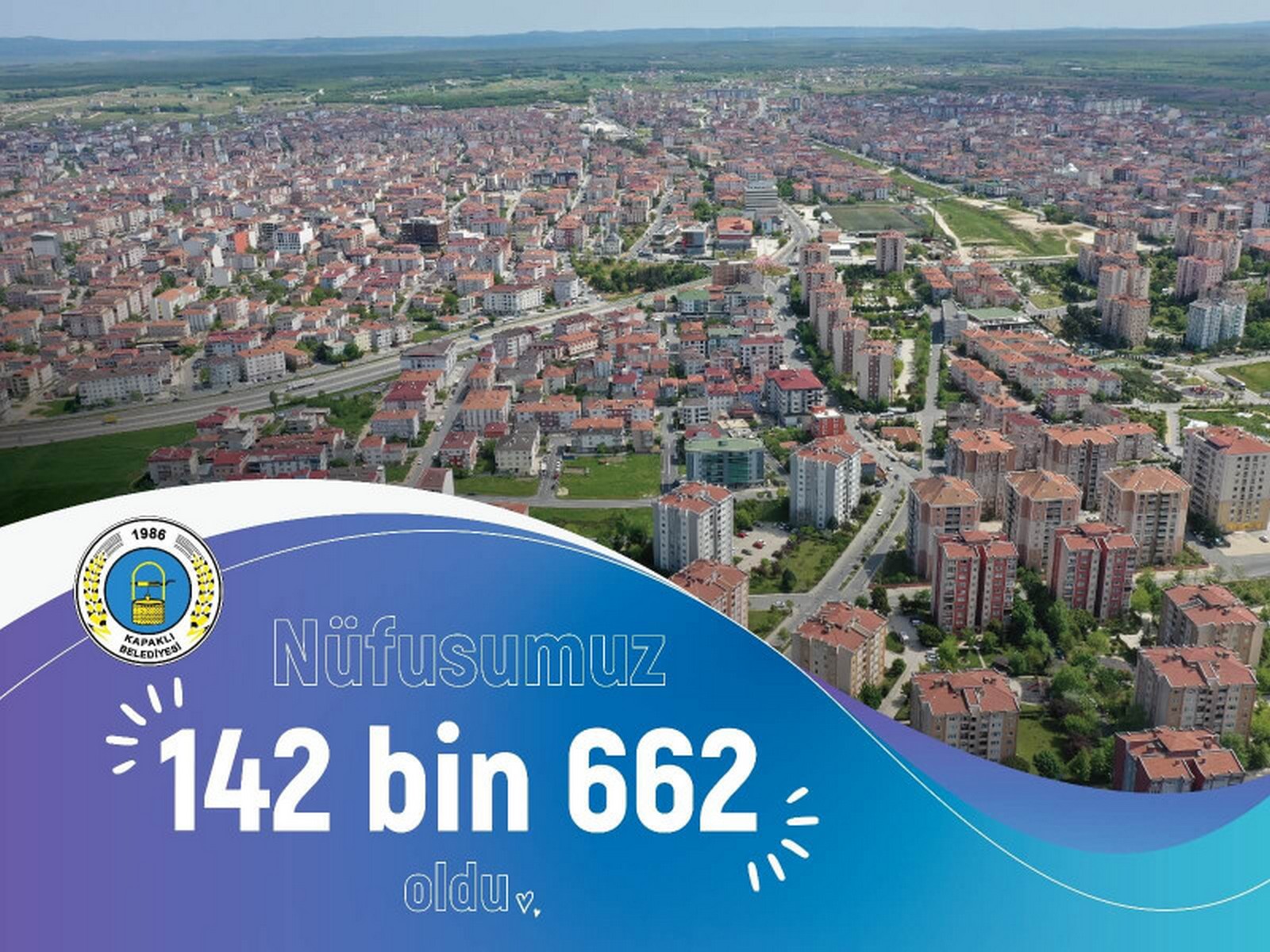 Nüfusumuz 142 Bin 662 Oldu