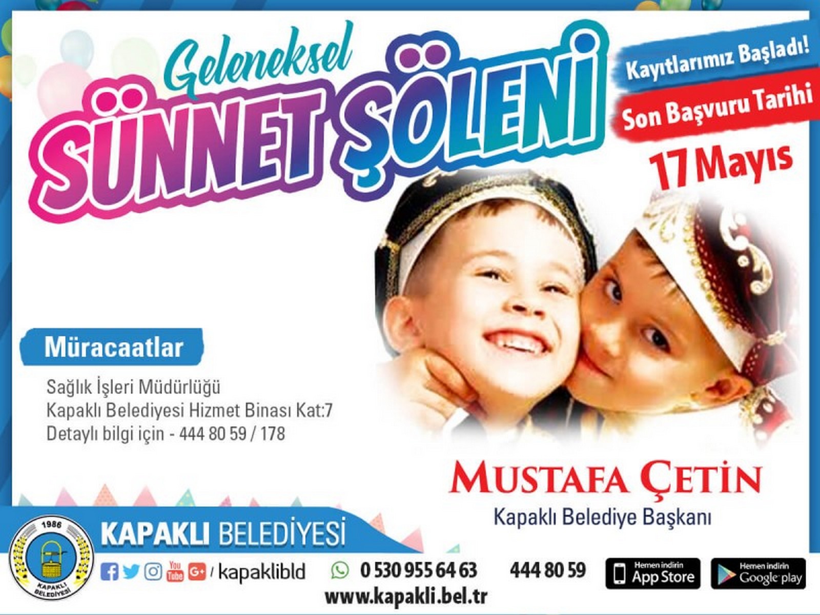 Sünnet Şöleni kayıtlarımız başladı