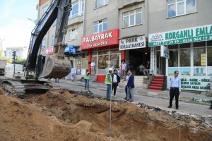 Başkan Çetin  Altyapı Çalışmalarını Yerinde İnceledi