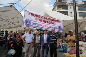 Başkan Çetin Pazarcılar Derneğinin Aşure Etkinliğine Katıldı