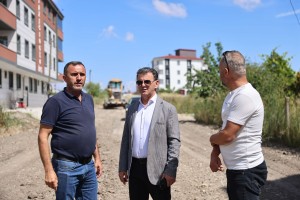 Başkan Çetin, Üstyapı Çalışmaları ve Kazak Gölü Mesire Alanı’nda İncelemelerde Bulundu