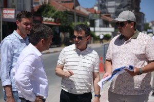 Başkan Çetin, Üstyapı Çalışmalarını İnceledi