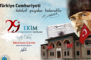 Başkan Çetin'den 29 Ekim Cumhuriyet Bayramı Kutlama Mesajı