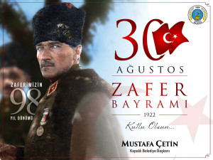 Başkan Çetin'den 30 Ağustos Zafer Bayramı Mesajı