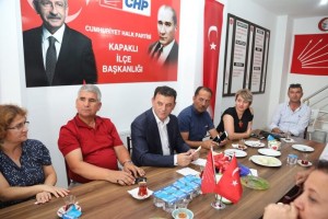 Başkan Çetin’den CHP İlçe Teşkilatına Ziyaret