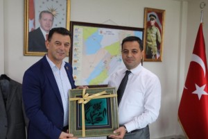 Başkan Mustafa Çetin'den  Kaymakam Hamitoğlu'na “Hayırlı Olsun” Ziyareti
