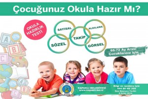 Çocuklara Okula Hazırlık Testi Yapılacak