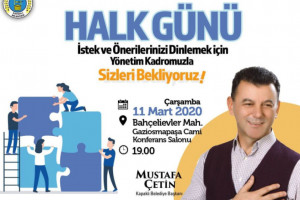 Halk Günü Buluşmaları Bahçelievler Mahallesi ile Başlıyor