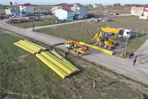Pınarça’da Doğal Gaz Çalışmaları Başladı