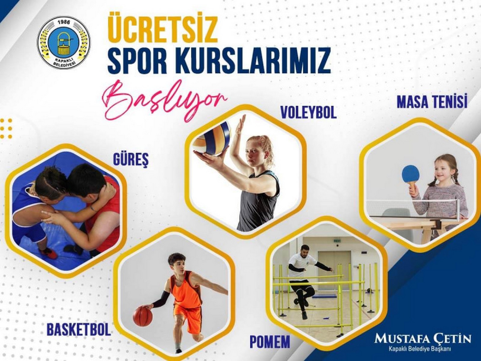 Ücretsiz Spor Kurslarımız Başlıyor