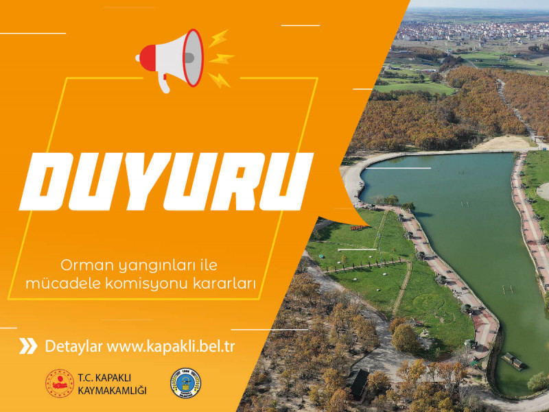 Orman Yangınları İle Mücadele Komisyonu Duyurusu