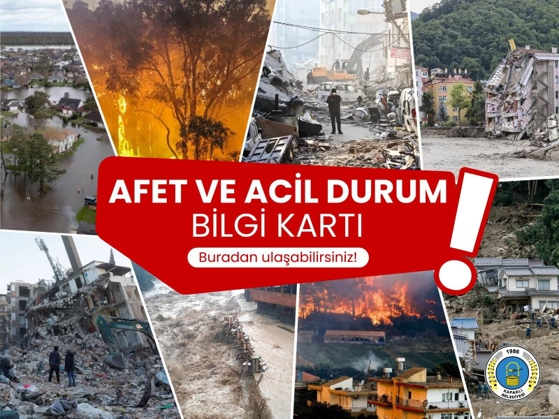 Kapaklı Belediyesi Afet Bilgi Kartı